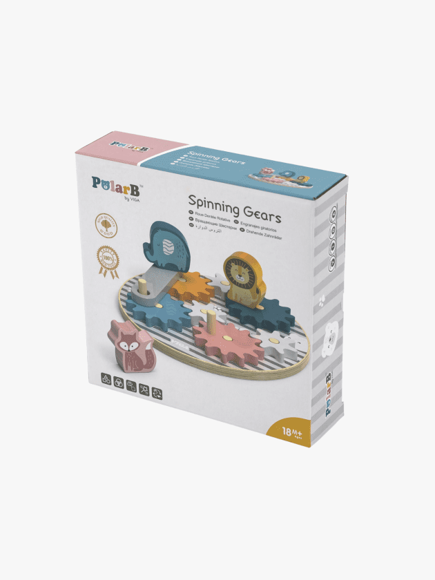 Jeu d’Engrenages Animaux en bois lullaby