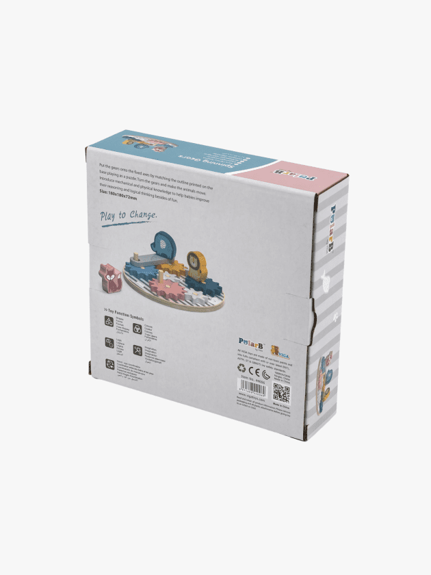 Jeu d’Engrenages Animaux en bois lullaby