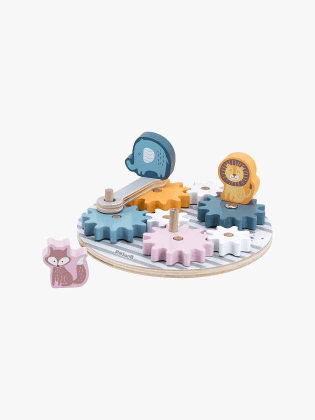 Jeu d’Engrenages Animaux en bois lullaby