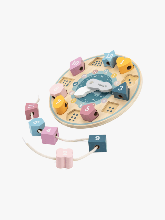 Horloge tri de formes en bois lullaby