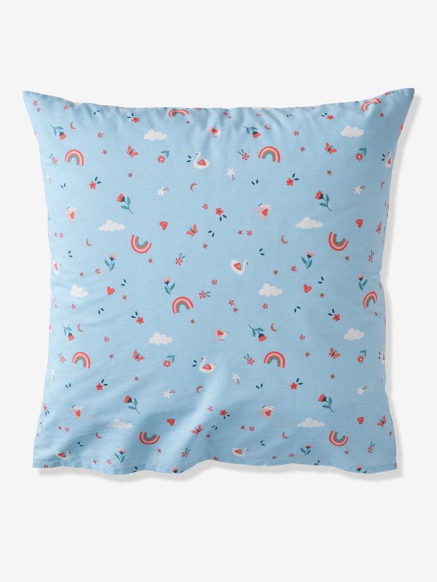 Parure housse de couette + taie d'oreiller enfant ABC PRINCESSE - mauve - Lullaby