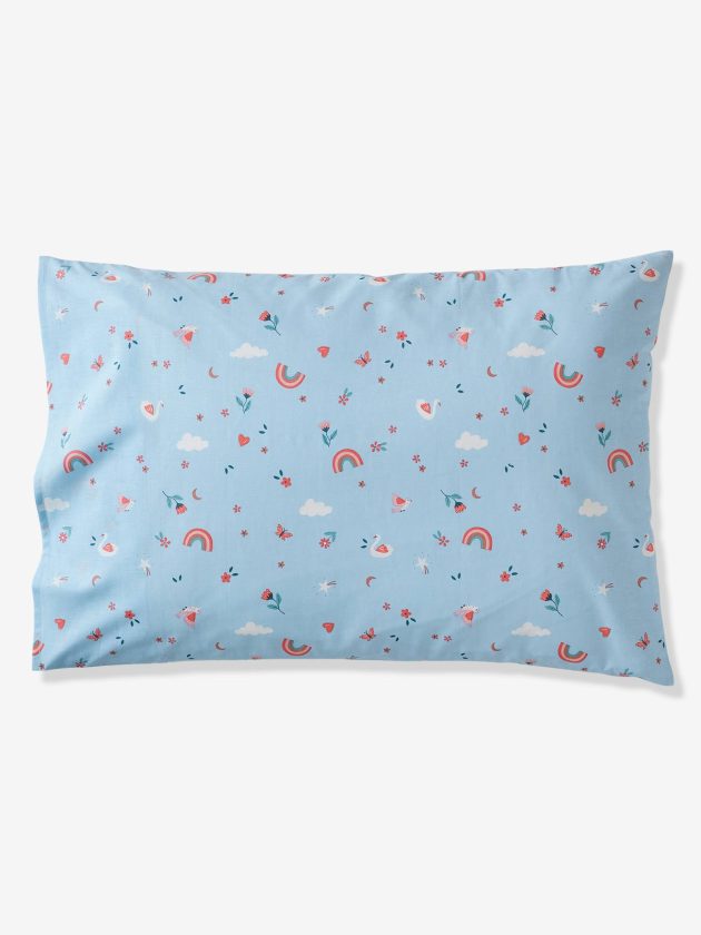 Parure housse de couette + taie d'oreiller enfant ABC PRINCESSE - mauve - Lullaby