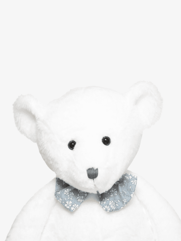 peluche enfant ours blanc lullaby 2