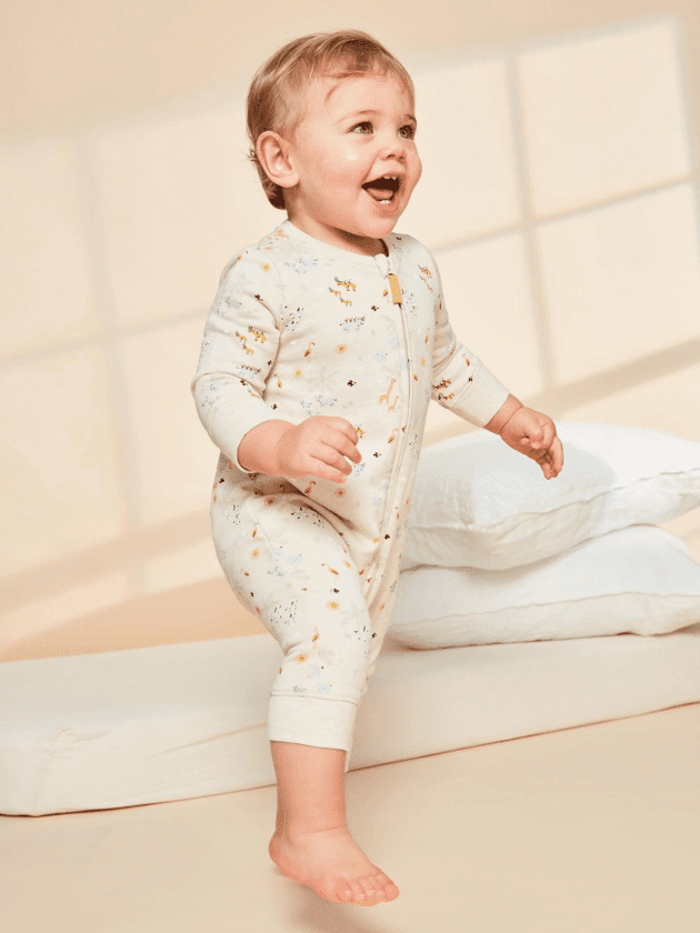 Grenouillère Beige Clair Thème Jungle lullaby