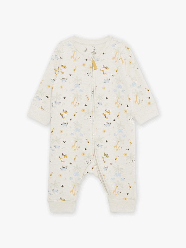 Grenouillère Beige Clair Thème Jungle lullaby