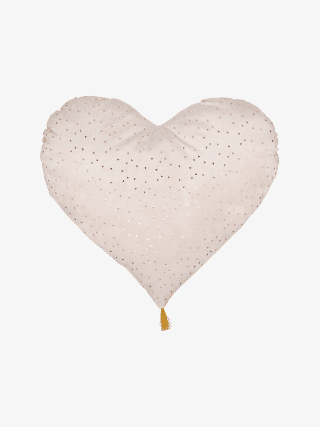 coussin coeur enfant rose etoile lullaby