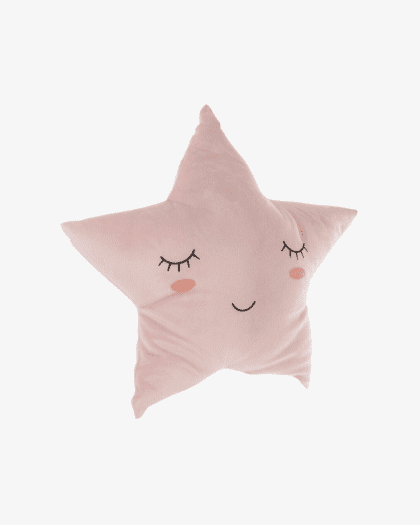 coussin enfant etoile rose lullaby