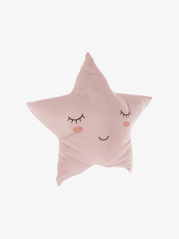 coussin enfant etoile rose lullaby