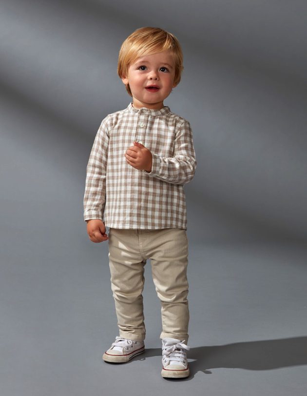 Chemise Col Mao Villela Imprimé Pierre - lullaby - gocco