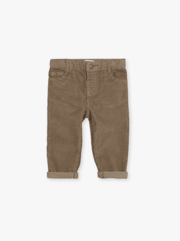 Pantalon en Velours - Marron - lullaby - gocco