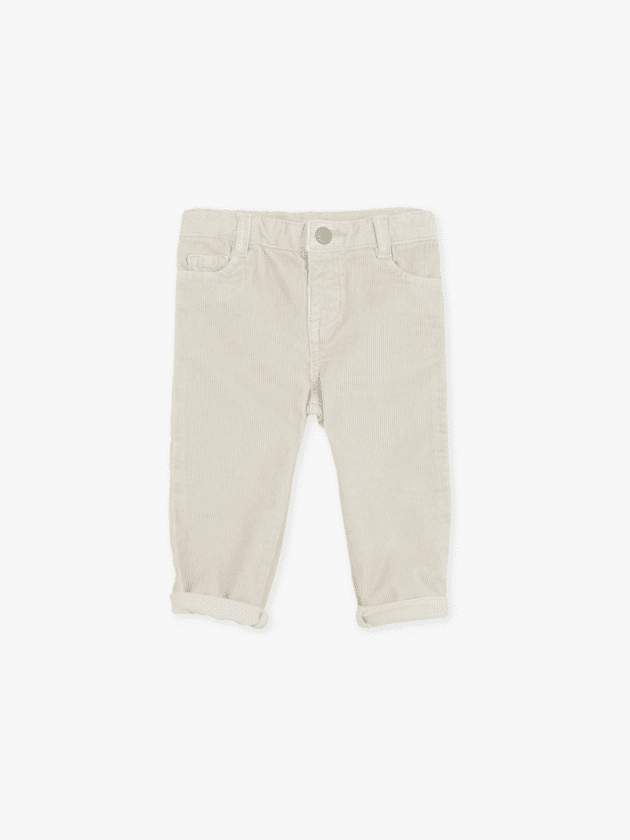 Pantalon en Velours - Beige - lullaby - gocco