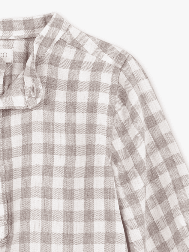 Chemise Col Mao Villela Imprimé Pierre - lullaby - gocco