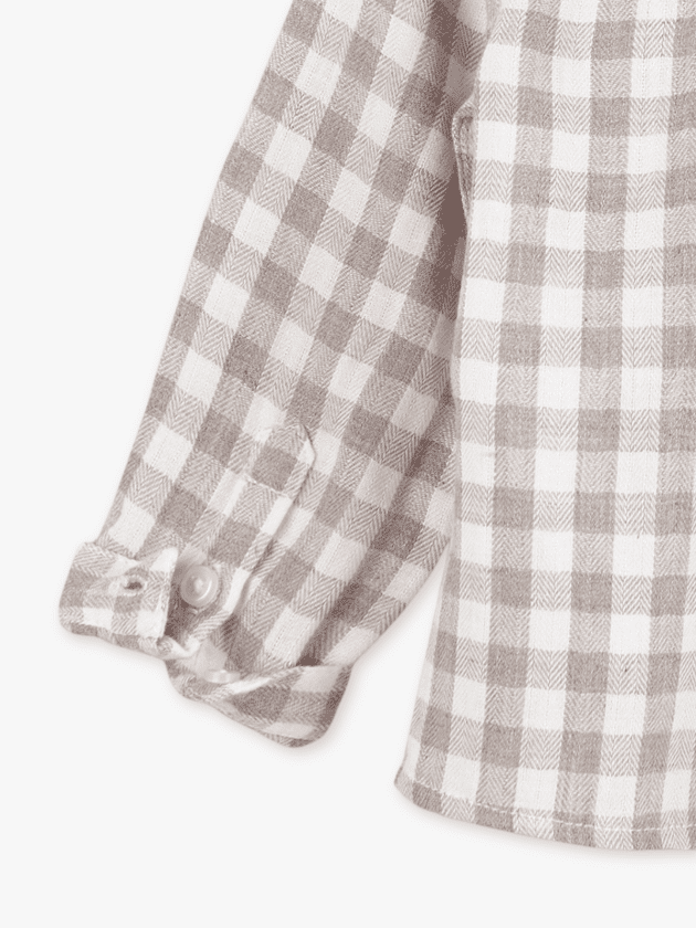 Chemise Col Mao Villela Imprimé Pierre - lullaby - gocco