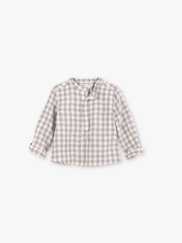 Chemise Col Mao Villela Imprimé Pierre - lullaby - gocco