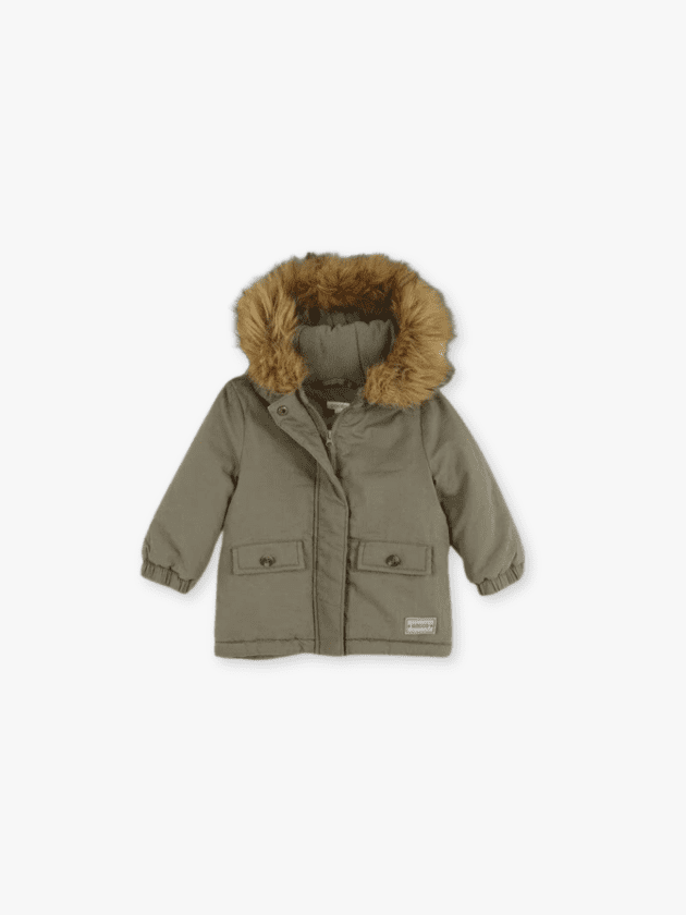 Manteau Matelassé à Capuche - Kaki - Lullaby - Gocco
