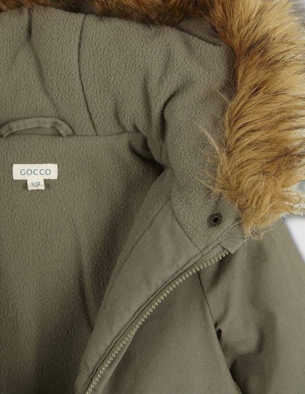 Manteau Matelassé à Capuche - Kaki - Lullaby - Gocco