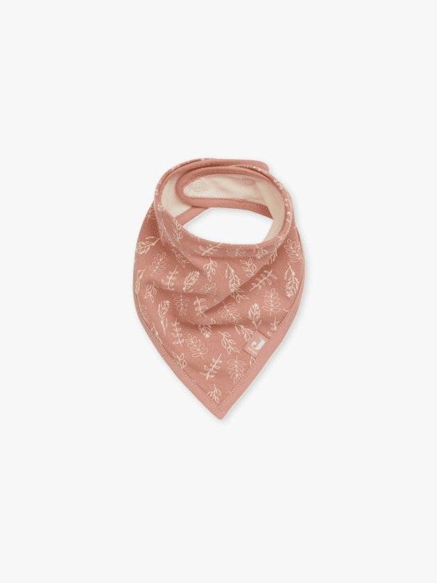 Lot de 2 Bavoirs Bandana Meadow - Rose - 24.5x37cm - lullaby - jollein