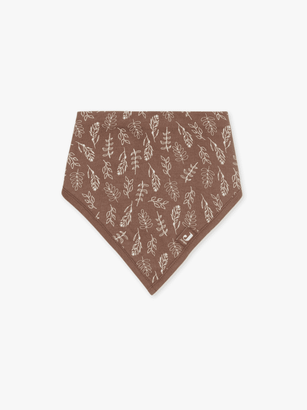 Lot de 2 Bavoirs Bandana Meadow - Châtaigne - 24.5x37cm - lullaby - jollein