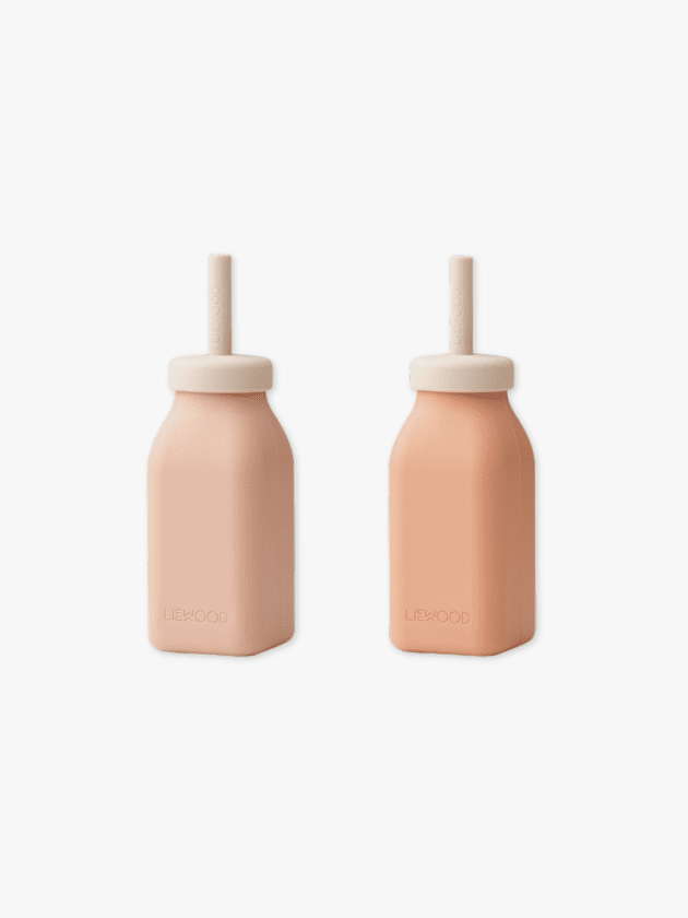 Lot de 2 Bouteilles à Milkshake Erika - Rose Mix - 230 ml - lullaby - liewood