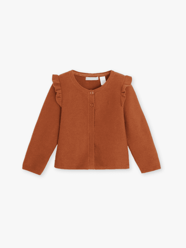 Gilet à Manches Longues - Caramel - lullaby - obaibi okaidi