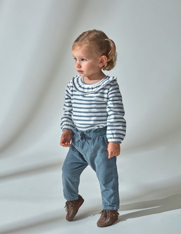 Pantalon en Velours Côtelé - Vert - lullaby - gocco