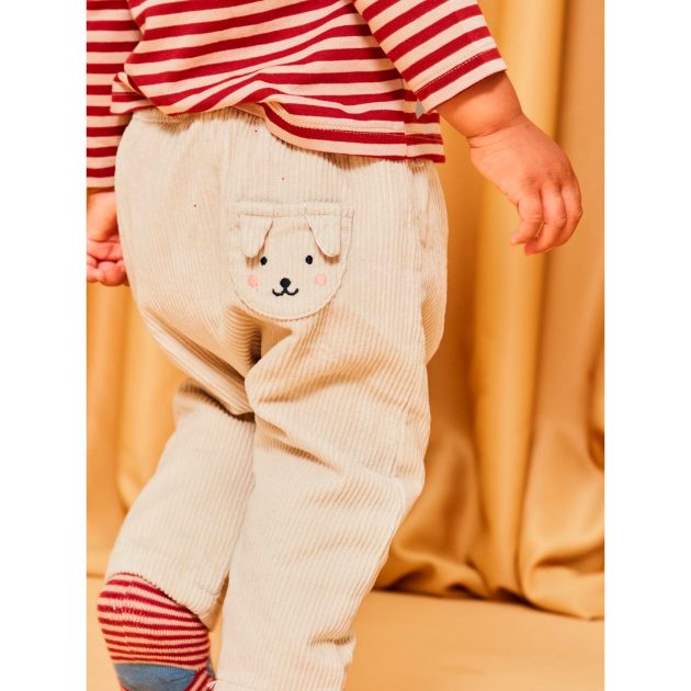 Pantalon en Velours Côtelé - Beige - sergent major - lullaby