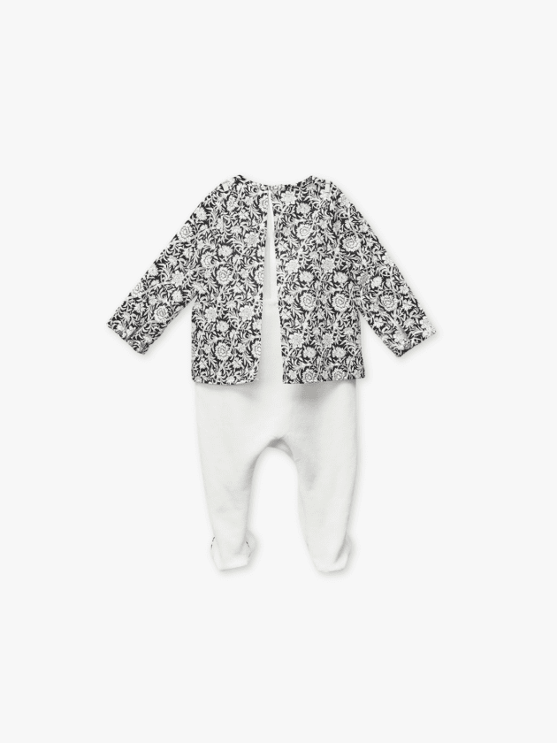 Ensemble Dors-Bien et Blouse en Popeline Liberty - lullaby - natalys