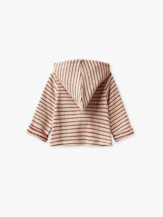 Gilet à Capuche - Rose Clair et Bordeaux - united colors of benetton - lullaby