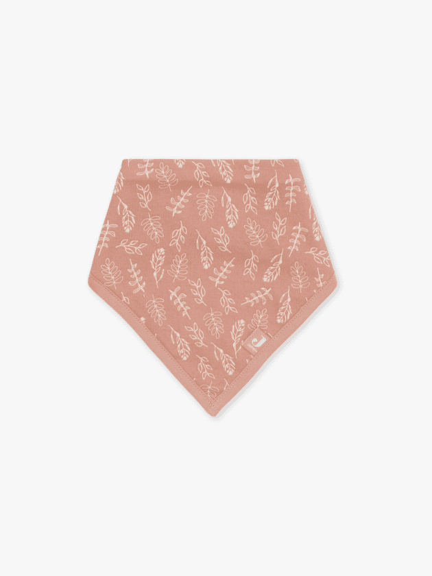 Lot de 2 Bavoirs Bandana Meadow - Rose - 24.5x37cm - lullaby - jollein
