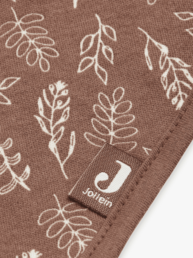 Lot de 2 Bavoirs Bandana Meadow - Châtaigne - 24.5x37cm - lullaby - jollein