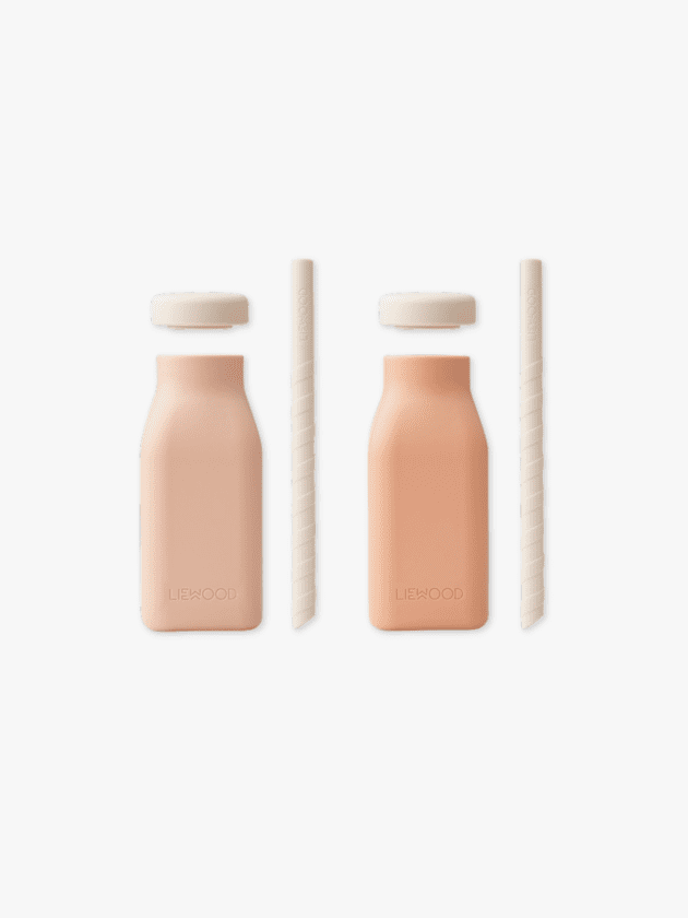 Lot de 2 Bouteilles à Milkshake Erika - Rose Mix - 230 ml - lullaby - liewood