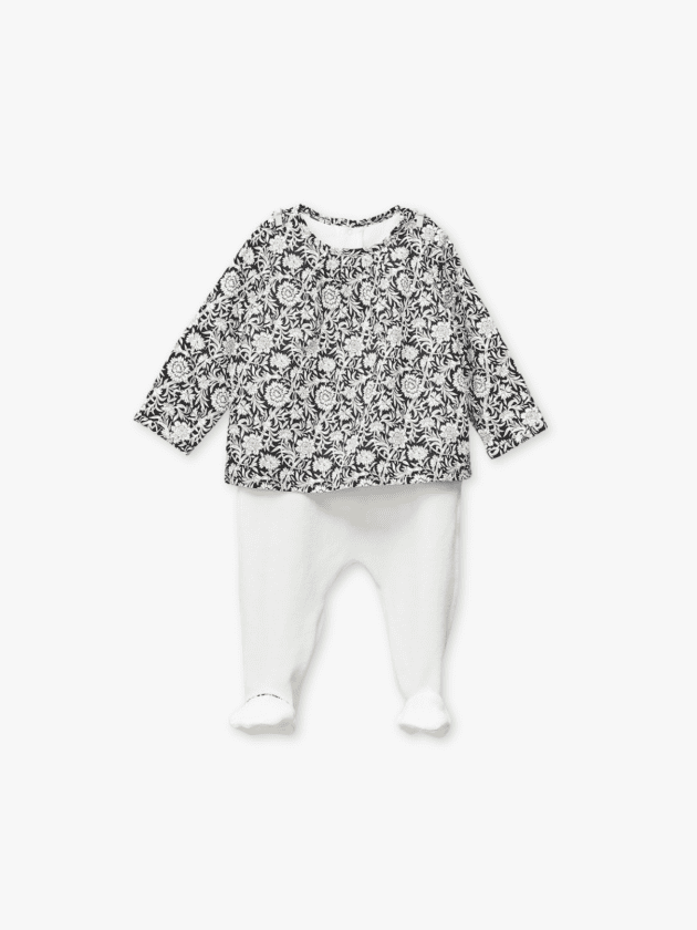 Ensemble Dors-Bien et Blouse en Popeline Liberty - lullaby - natalys