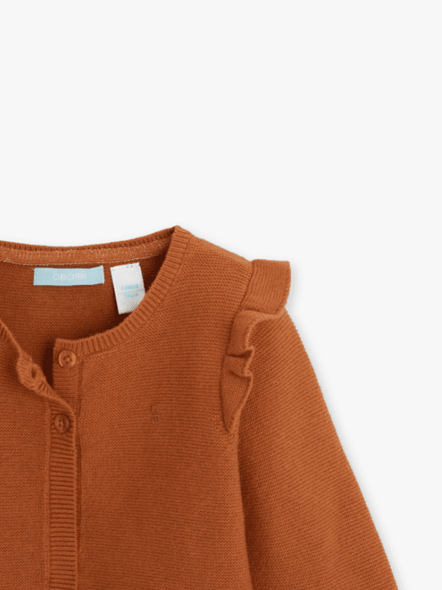 Gilet à Manches Longues - Caramel - lullaby - obaibi okaidi