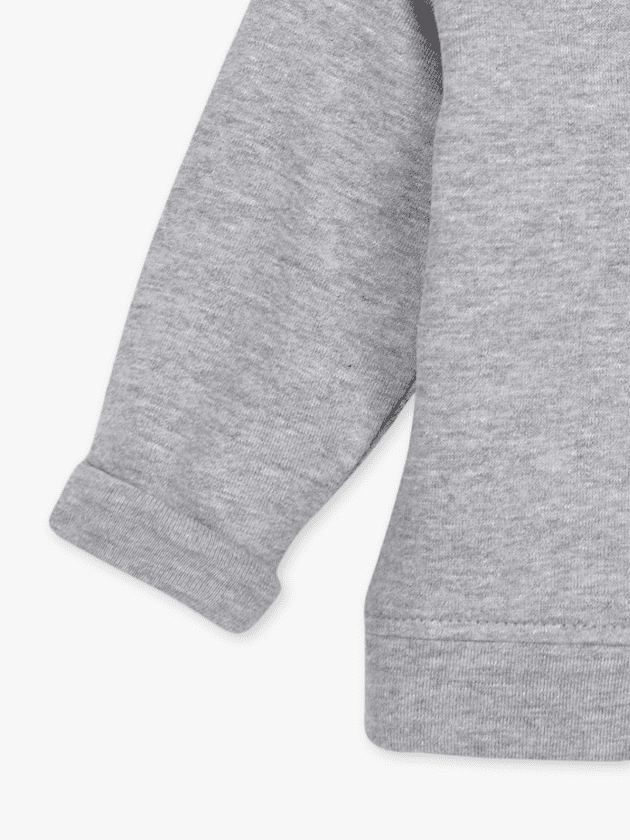 Sweat Brodé - Gris chiné - lullaby - gocco