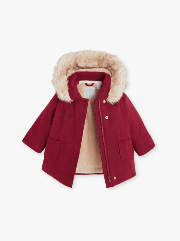 Manteau à Capuche - Bordeaux - lullaby - obaibi - okaidi