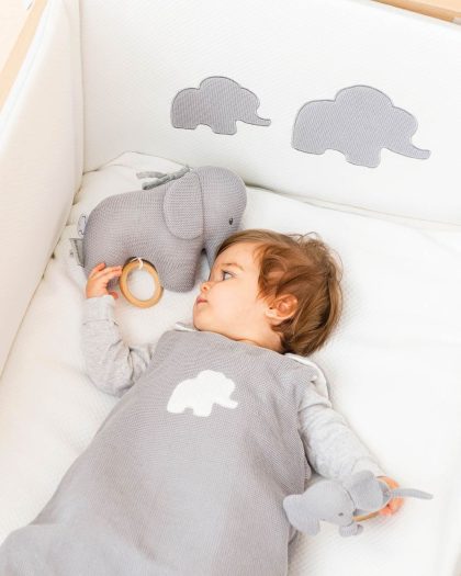 Gigoteuse Éléphant Tembo 70cm - Gris - nattou - lullaby