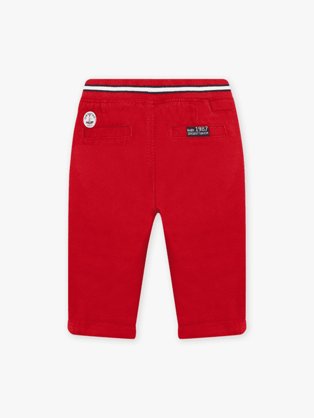 Pantalon à Taille Elastiquée - Rouge - lullaby - sergent major