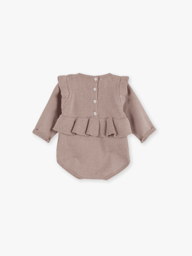 Body Grenouille avec Volant - Rose Poudré - lullaby - gocco