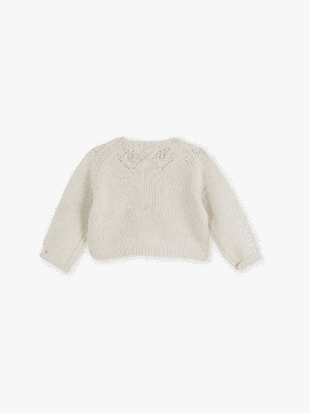 Gilet en Maille Épaisse - Écru - lullaby - gocco