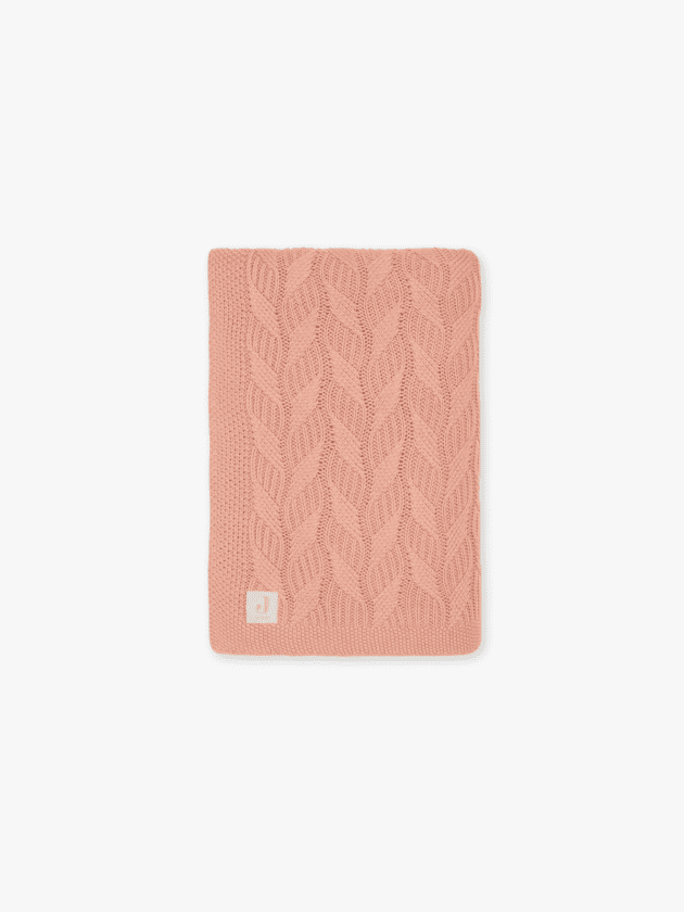 Couverture Pour Lit Spring Knit - Bois de Rose - 100 x 75 cm - lullaby - jollein