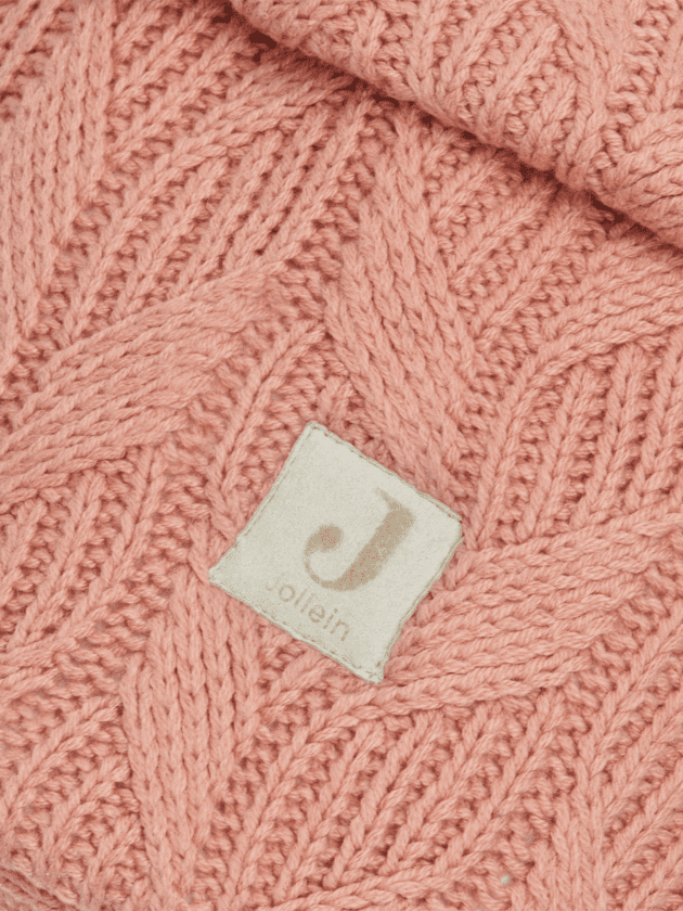 Panier de Rangement Spring Knit - Bois de Rose - ø18 cm - lullaby - jollein