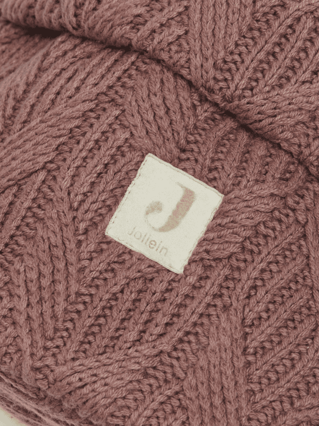 Panier de Rangement Spring Knit - Châtaigne - ø18 cm - lullaby - jollein