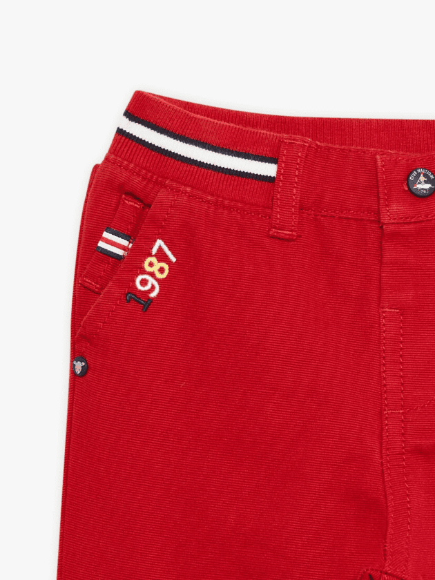 Pantalon à Taille Elastiquée - Rouge - lullaby - sergent major