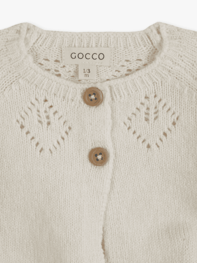 Gilet en Maille Épaisse - Écru - lullaby - gocco