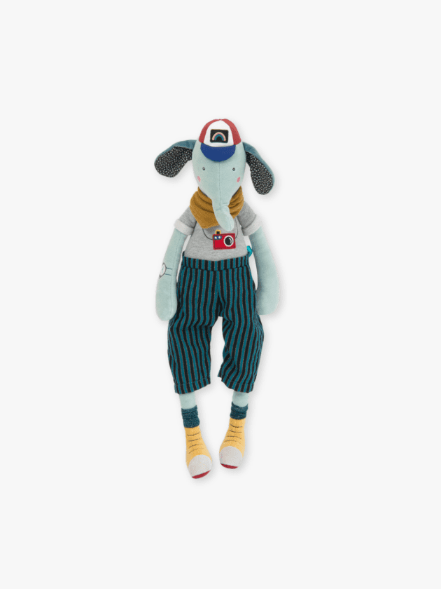 Peluche Eléphant Pablo - Les Broc & Roll's - moulin roty - lullaby
