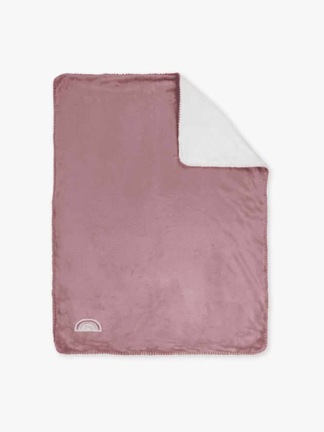Couverture Supersoft Sasha et Pauline - Vieux Rose - 75 x 100 cm - lullaby - nattou
