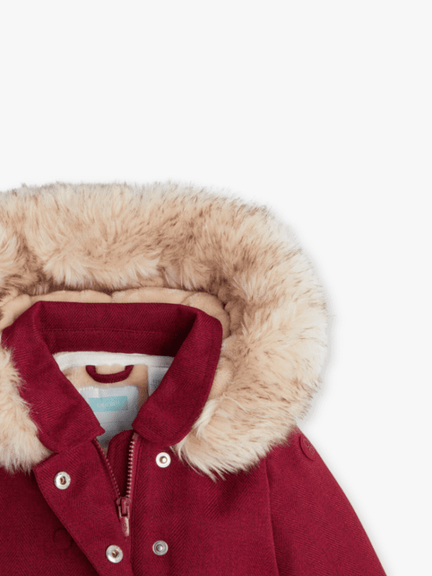Manteau à Capuche - Bordeaux - lullaby - obaibi - okaidi