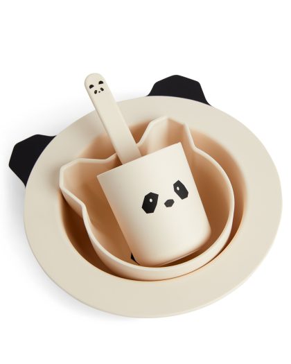 Coffret Repas Joana Bébé - Panda Creme de la Creme - lullaby - liewood